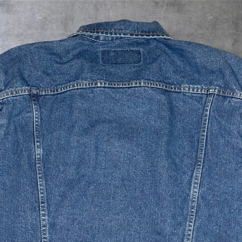 Wrangler Denim Trucker Jacket Mens XL Unlined‎ Western Rodeo Ranch Rodeo